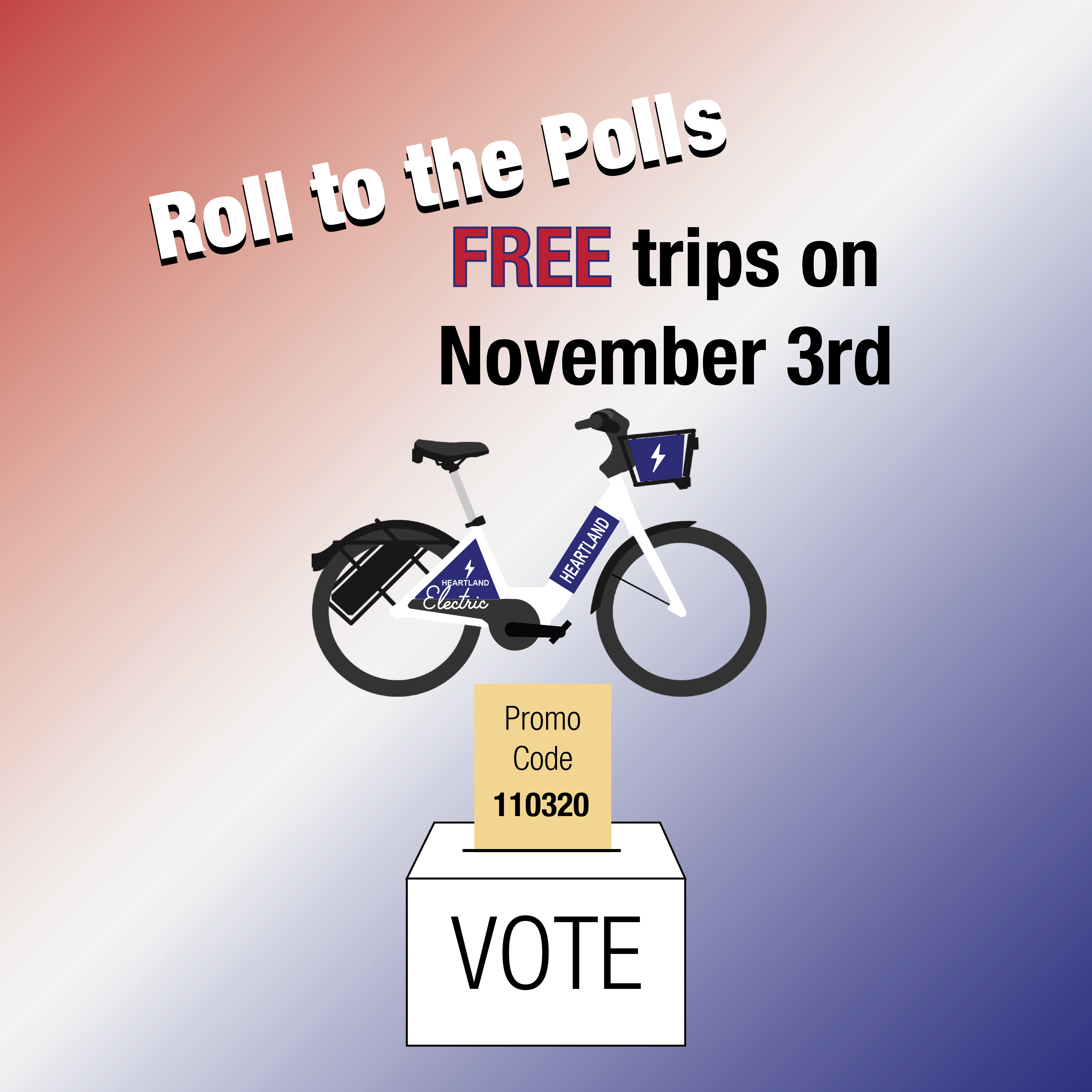 Roll to the Polls Heartland B-cycle